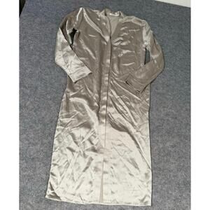 Samantha Eng Womens Gold Snap Long Sleeve Full Length Loungewear Size Medium